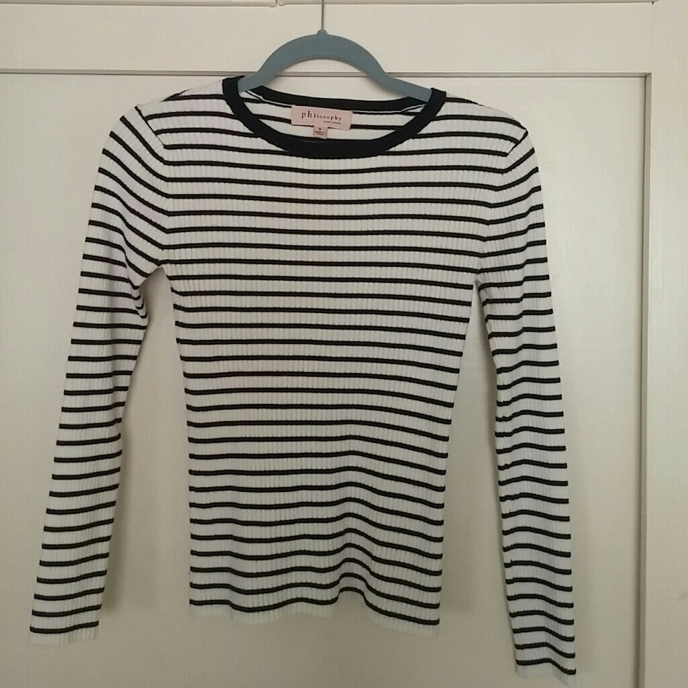 Philosophy pullover knit sweater